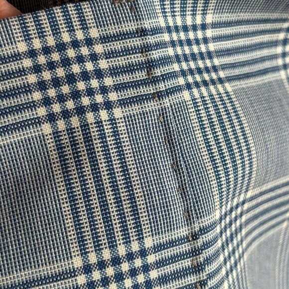 Acquaviva Mens Double Vented Plaid Spot Blazer Gray Size Large - Picture 10 of 16